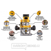 Aku kombinovaná fréza 18V bez aku DeWALT DCW604N Náhľad