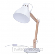 Solight stolná lampa Falun, E27, biela Náhľad