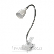 Solight LED stolná lampička, 2.5W, 3000K, clip, biela farba Náhľad