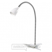 Solight LED stolná lampička, 2.5W, 3000K, clip, biela farba gallery main image