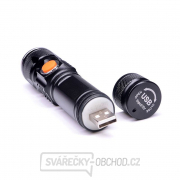 Solight LED vreckové nabíjacie svietidlo, 3W, 200lm, USB, Li-ion Náhľad