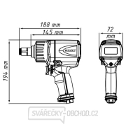 Rázový uťahovák pneumatický HAZET 9013 M Náhľad