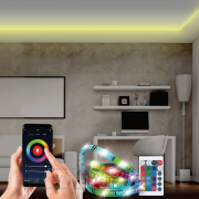 Solight Wifi Smart LED svetelný pás, RGB, 5m, sada s adaptérom a diaľkovým ovládačom Náhľad