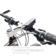 Biele svetlo na bicykel 350lm, nabíjanie cez USB, klaksón, 5W LED Náhľad