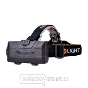 Solight LED čelové nabíjacie svietidlo, 550lm, Li-Ion, USB Náhľad