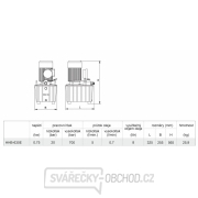 Nožná elektrická hydraulická pumpa s tlakomerom HHB-630E Náhľad