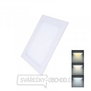 Solight LED mini panel CCT, podhľad, 12W, 900lm, 3000K, 4000K, 6000K, štvorcový gallery main image