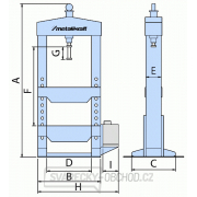 Ručný/nožný hydraulický lis WPP 20 BK Náhľad