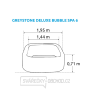 Bazén vírivý nafukovací Pure Spa - Bubble Greystone Deluxe 6 AP - Intex 28452 Náhľad