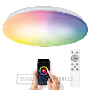 Solight LED inteligentné stropné svetlo Wave, 30W, 2300lm, wifi, RGB + CCT, diaľkové ovládanie gallery main image