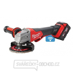 Akumulátorová uhlová brúska 125mm Milwaukee M18 FUEL ONE-KEY s kolískovým spínačom M18 ONEFSAG125XPDB-502X gallery main image