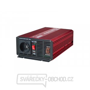 Měnič napětí CARSPA P600 12V/230V 600W čistá sinusovka USB gallery main image