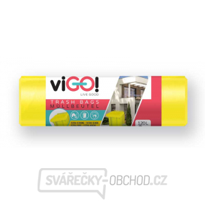 ViGO! Vrecia na odpad LD 120l/8 ks PLAST - žlté gallery main image