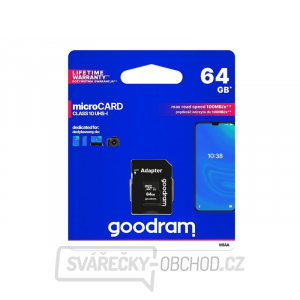 Pamäťová karta GOODRAM micro SD 64 GB s adaptérom gallery main image