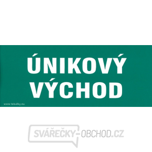 Únikový východ 210x87mm - nálepka gallery main image