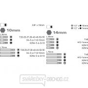 Hroty HEX-TORX-XZN, sada 51ks, 8818200 Náhled