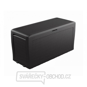 Záhradný box KETER Samoa Rattan Box 270l Graphite gallery main image