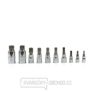 Zástrčné hlavice Torx GEKO 1/4”, 3/8”, 1/2”, M4-M18, súprava 10ks Náhľad