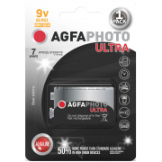 AgfaPhoto Ultra alkalická baterie 9V, blistr 1ks gallery main image