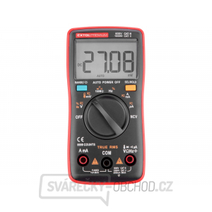 Multimeter digitálny s automatickou voľbou rozsahov EXTOL PREMIUM gallery main image