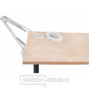 Lampa stolná s lupou EXTOL LIGHT, USB napájanie, biela, 2400lm, 3 farby svetla, 5x zväčšenie Náhľad