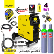 KOWAX GeniMig®350DP LCD5 + Argón Fľaša + Co2 Fľaša + Ventil + Sprej + Horák + Káble Náhľad