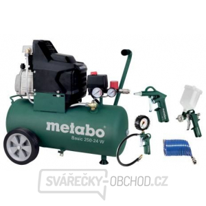 Olejový kompresor Metabo BASIC 250-24 W SET gallery main image