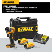 Aku bezuhlíkový rázový uťahovač DeWALT DCF850E2T 18V Náhľad