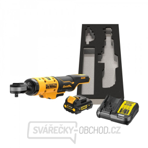 Aku bezuhlíková račňa s otvorenou hlavou DeWALT DCF503L1G 18V 3/8