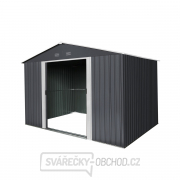 Riwall PRO RMSA 8x10 Anthracite záhradný domček kovový 3 x 2,4 m so sedlovou strechou antracit Náhľad