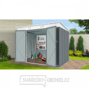 Riwall PRO RMSP 6x8 Anthracite zahradní domek kovový 2,4 x 1,8 m s pultovou střechou antracit gallery main image