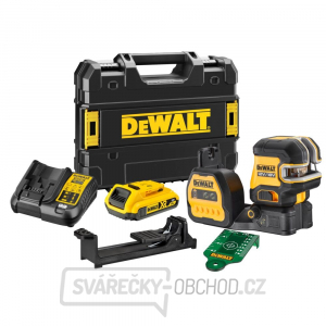 Aku zelený krížový laser s 5 bodmi 12/18 V (bez aku a nabíjačky) DeWALT DCE825D1G18 gallery main image