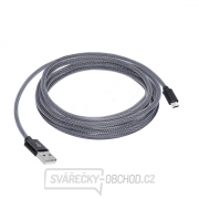 Solight USB-C kábel, USB 2.0 A konektor - USB-C 3.1 konektor, blister, 2m Náhľad