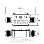 Solight vodeodolná prepojovacia krabička IP68, 4-11mm, max 2,5mm2 Náhľad