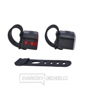 Solight set nabíjacích cyklo svietidiel, 160lm predné, zadné červená, Li-Ion, USB Náhľad