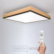 Solight LED stropné osvetlenie dekor dreva, 3000lm, 40W, 45x45cm Náhľad