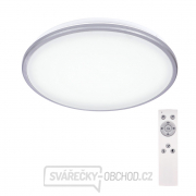 Solight LED stropné svetlo Silver, okrúhle, 24W, 1800lm, stmievateľné, diaľkové ovládanie, 38cm gallery main image