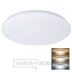 Solight LED stropné svetlo Plain, 3CCT, 36W, 2520lm, 3000K, 4000K, 6000K, okrúhle, 45cm gallery main image