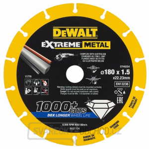 Diamantový kotouč EXTREME METAL 180mm DeWALT DT40254 gallery main image