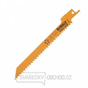 Pilový plátek demoliční na dřevo jemný, rychlý, obloukový řez pro mečové pily 152mm 5ks DeWALT DT2351 gallery main image