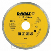 Dia kotouč pro řezačku obkladů DWC410 na řezání dlaždic 110x20mm DeWALT DT3714 gallery main image