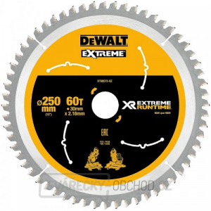 Pilový kotouč 250x30mm 60z DeWALT FLEXVOLT DT99573 gallery main image