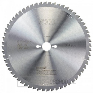 Pilový kotouč 305x30mm 60z ATB -5° DeWALT DT4260 gallery main image