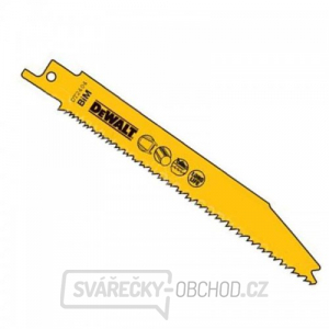 Pilový list na drevo, kov, plast a laminát do 150 mm rýchly rez pre mečové píly 203 mm 5 ks DeWALT DT2406 gallery main image