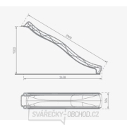 Skluzavka s přípojkou na vodu červená 2,9 m Náhled
