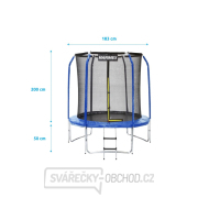 Trampolína Marimex Standard 183 cm + vnútorná ochranná sieť + schodíky ZADARMO Náhľad