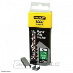 HD sponky TYP G 4/11/140, 6mm 1000ks Stanley 1-TRA704T gallery main image