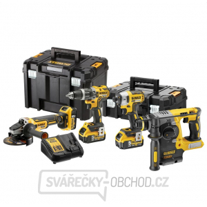 Dewalt Aku sada náradia DCK422P3T vŕtačka + príklepový skrutkovač + brúska + vŕtacie kladivo gallery main image