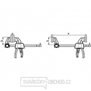 Jednoručná svorka Bessey EZL45-8 (450/80 mm) Náhľad