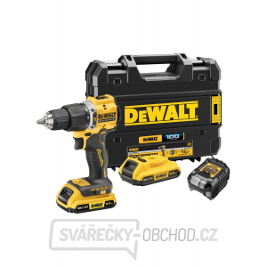 Aku bezuhlíková vŕtačka s príklepom DeWALT DCD100YD2T XR Li-Ion 18V/2x2,0Ah gallery main image